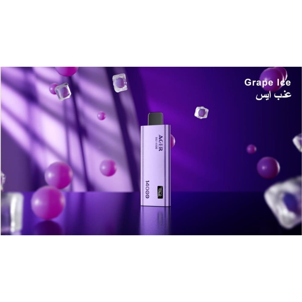 AGER سحبة سيجارة اجير 14000 شفطة 50 نيكوتين عدة نك...