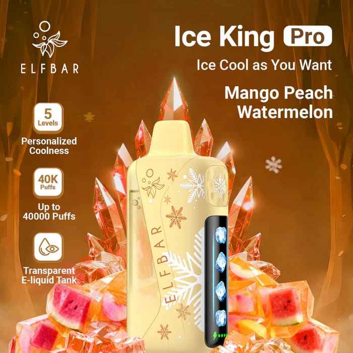 ELFBAR ICE KING PRO سحبة سيجارة الفبار ايس كينق بر...