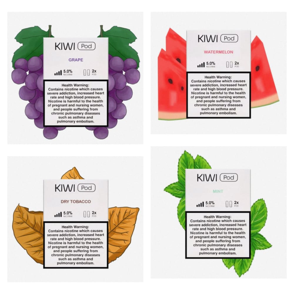 بودات كيوي معبئة عدة نكهات 50 نيكوتين KIWI Prefill...