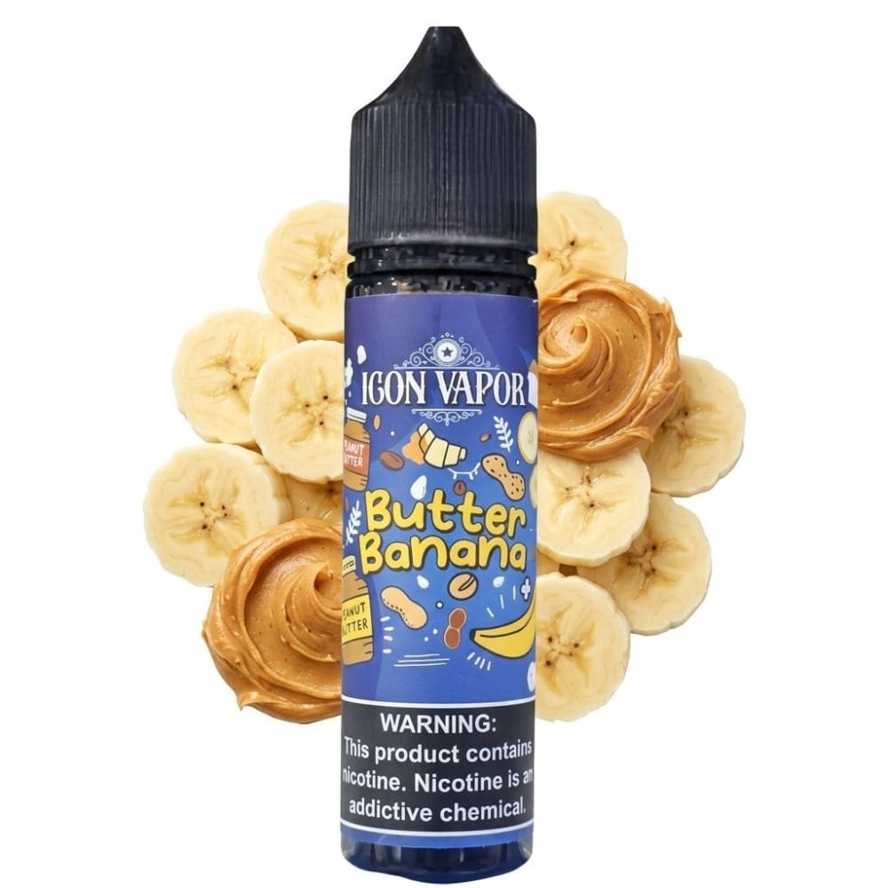 ICON VAPER نكهة فيب موز وزبدة الفول السوداني من اي...