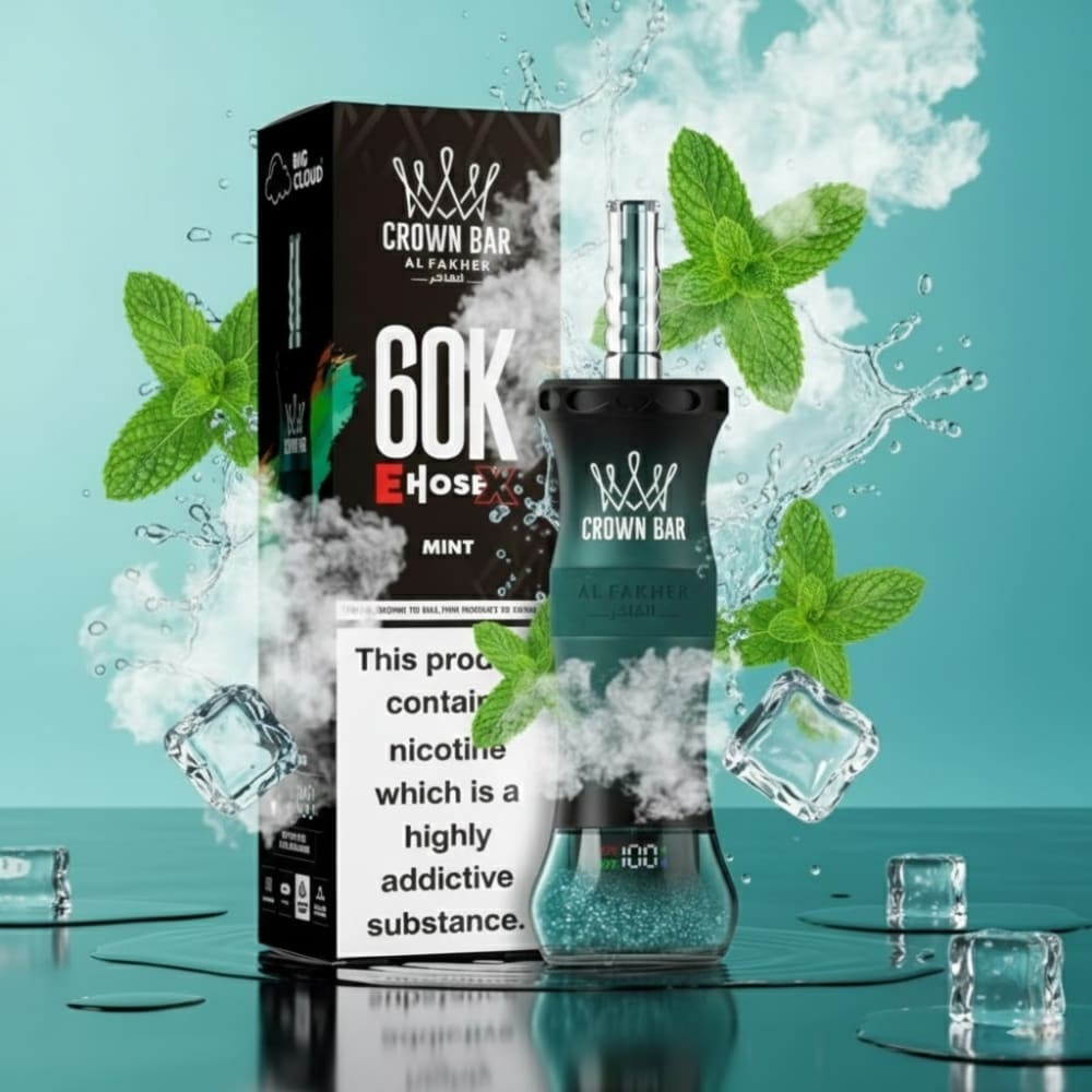 جهاز فيب شيشة الفاخر اي هوس اكس 60000 شفطة 6 نيكوت...