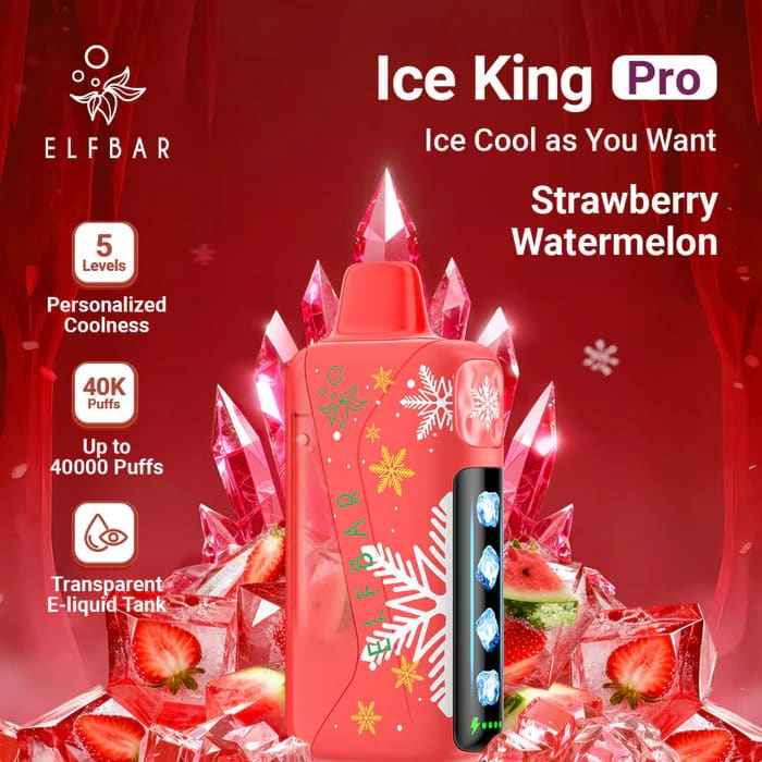 ELFBAR ICE KING PRO سحبة سيجارة الفبار ايس كينق بر...