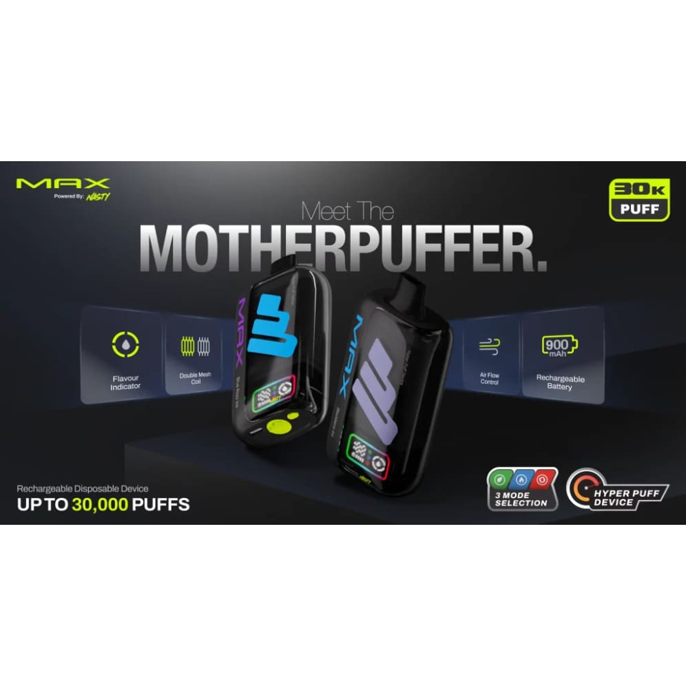 NASTY MAX سحبة سيجارة ناستي ماكس 30000 شفطة 50 نيك...