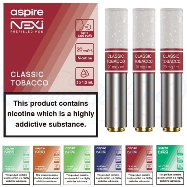 علبة واحدة بودات اسباير نيكسي ون 20 نيكوتين Aspire...