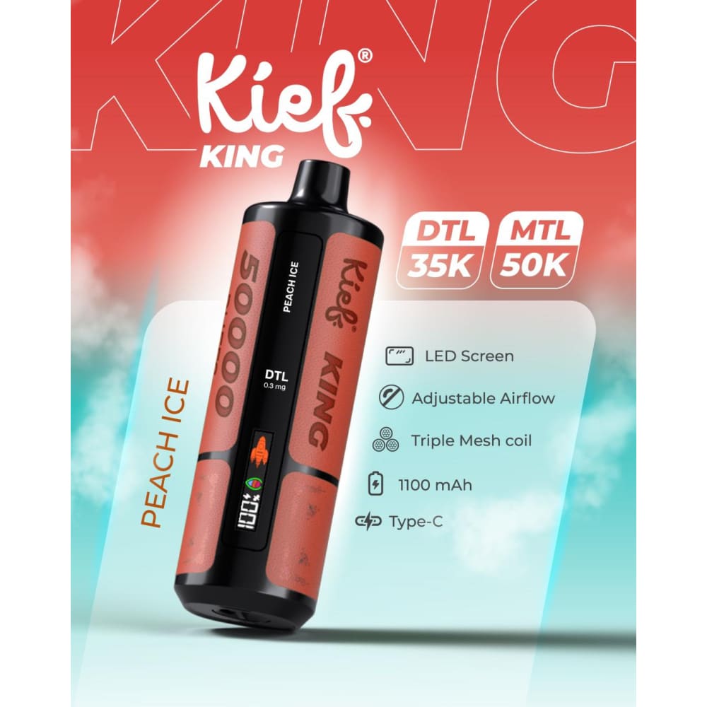 جهاز فيب شيشة كيف كينج 3 نيكوتين 50000 شفطة عدة نك...