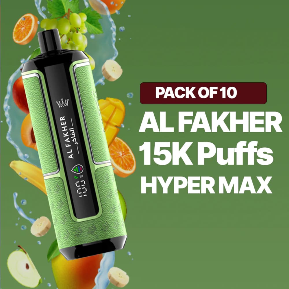 جهاز فيب شيشة كراون بار هايبر ماكس 6 نيكوتين - ادج...