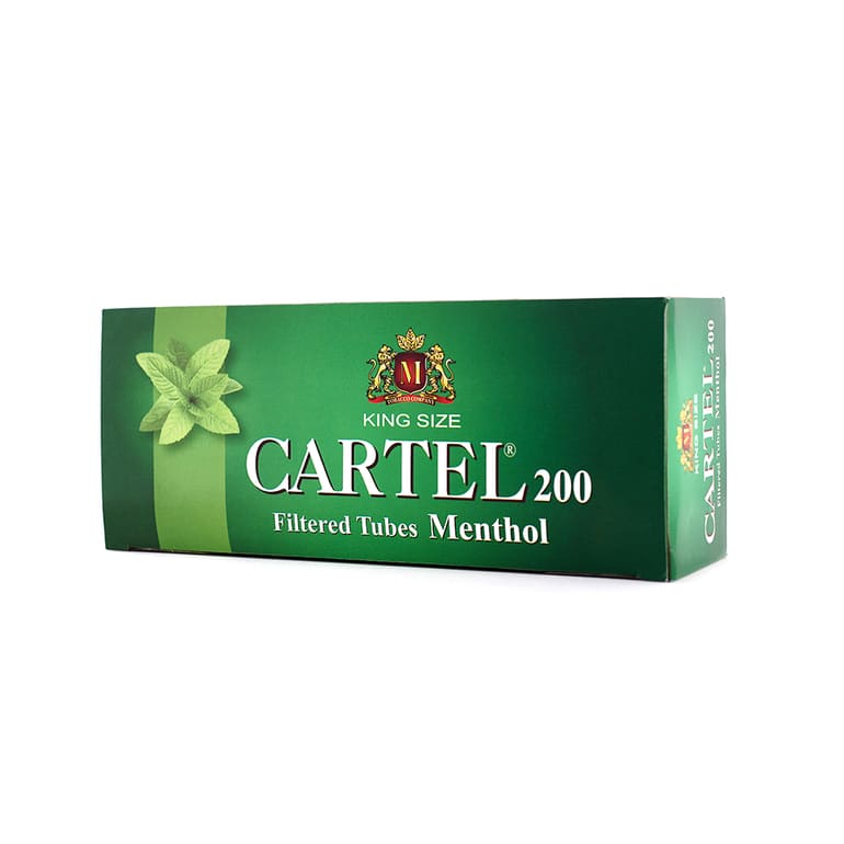 انابيب سجائر تعبئة كارتيل 200 حبه فلتر نعناع CARTE...