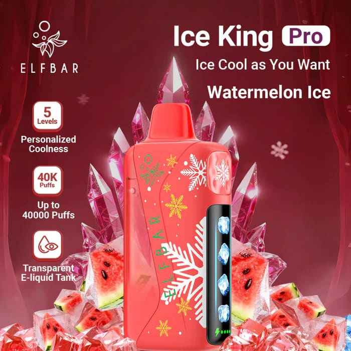 ELFBAR ICE KING PRO سحبة سيجارة الفبار ايس كينق بر...