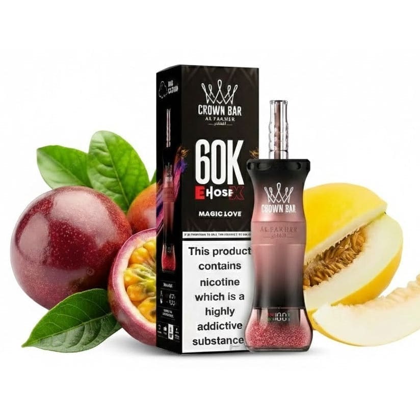 جهاز فيب شيشة الفاخر اي هوس اكس 60000 شفطة 6 نيكوت...