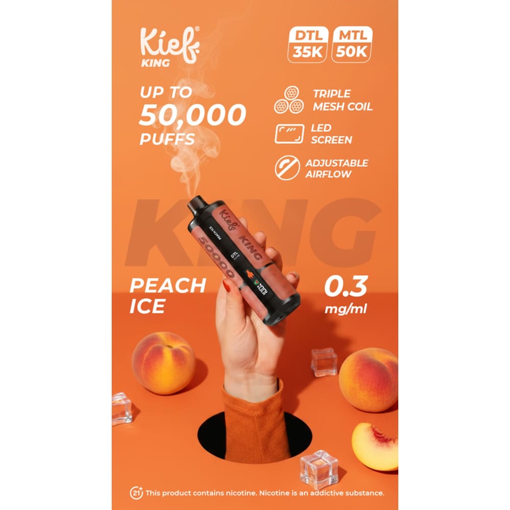 جهاز فيب شيشة كيف كينج 3 نيكوتين 50000 شفطة عدة نك...