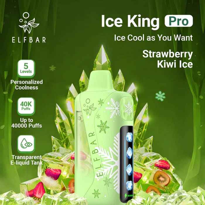 ELFBAR ICE KING PRO سحبة سيجارة الفبار ايس كينق بر...