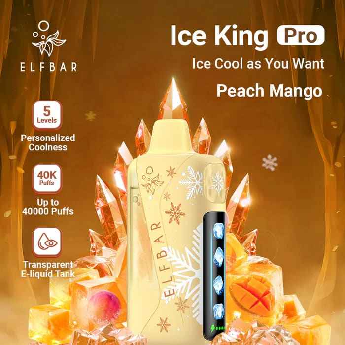 ELFBAR ICE KING PRO سحبة سيجارة الفبار ايس كينق بر...