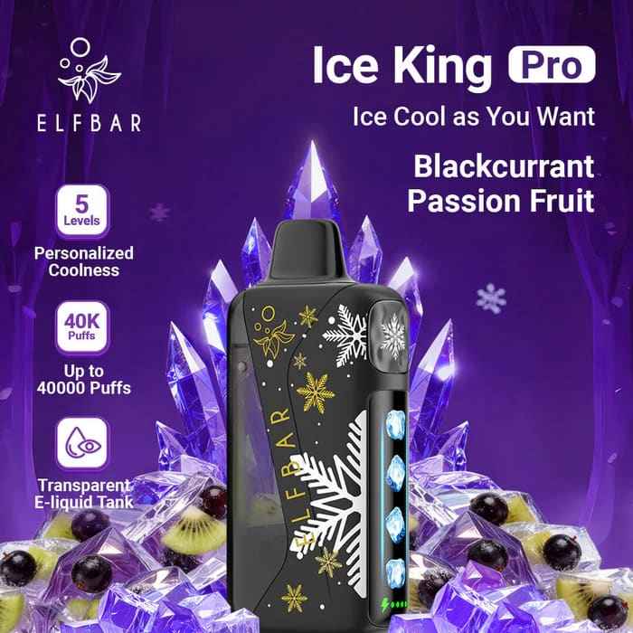 ELFBAR ICE KING PRO سحبة سيجارة الفبار ايس كينق بر...