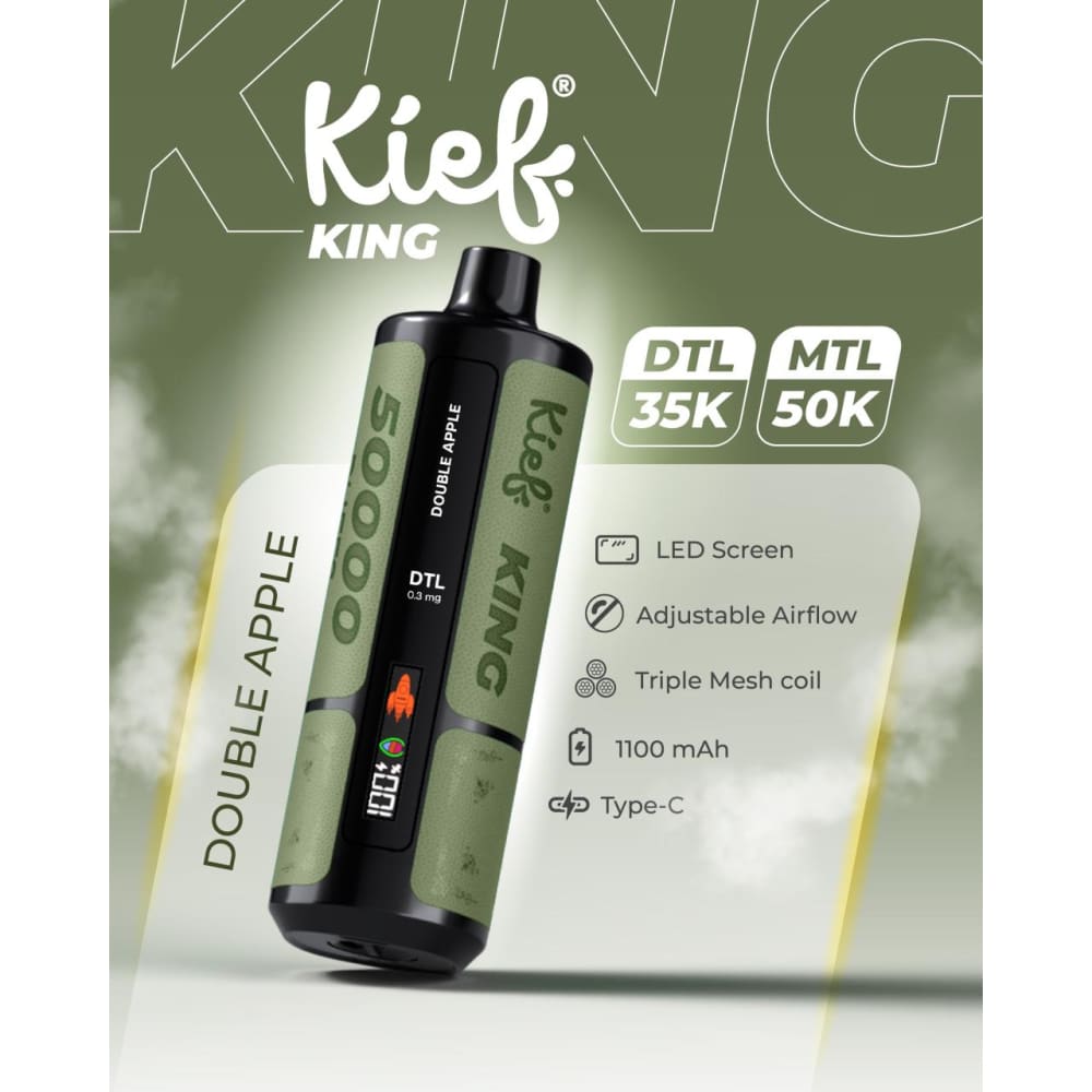 جهاز فيب شيشة كيف كينج 3 نيكوتين 50000 شفطة عدة نك...