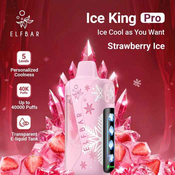 ELFBAR ICE KING PRO سحبة سيجارة الفبار ايس كينق بر...